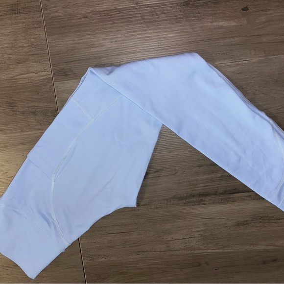 Curves n Combat Boots brand. Powder Blue. Full length leggings - Picture 1 of 8